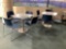 Metal Pedestal Tables and Chairs