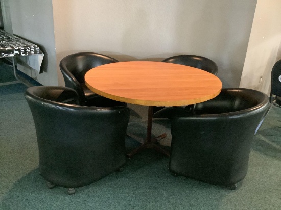 Table and Club chairs