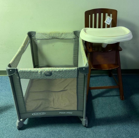 Eddie Bauer High Chair and Pack 'n Play