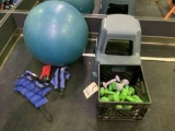 Exercise Weights and Ball