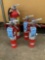 Fire extinguishers, largest 21?h.