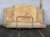 Plywood, Boards, and Cart