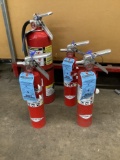 Fire extinguishers, largest 21?h.