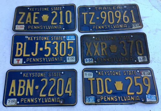 Pennsylvania License Plates