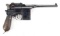 Mauser C96 Broom Handle Semi Automatic Pistol