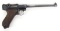 Unmarked German P08 Artillery Luger Semi Automatic Pistol