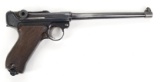 Unmarked German P08 Artillery Luger Semi Automatic Pistol