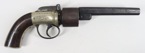 Unmarked British Bar Hammer Percussion Revolver