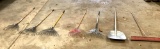 Rakes and Scoop Shovel