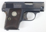 Colt Automatic M 1908 Hammerless Semi Automatic Pistol