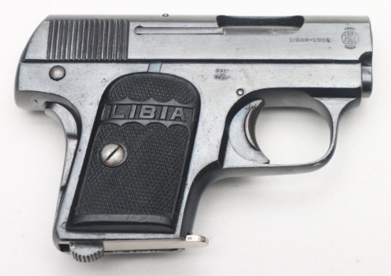 Spanish Fabrique D'Armes Libia Patent 1924 Semi Automatic Pistol