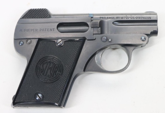 Steyr Pieper Patent M1908 Pocket Semi Automatic Pistol