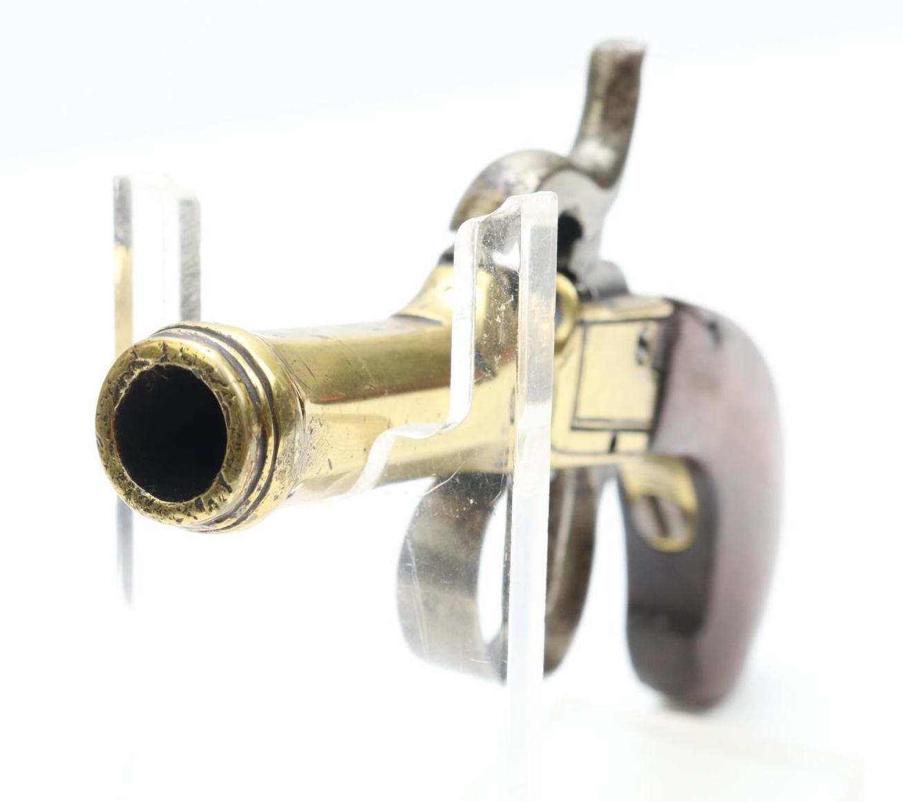 Brass Belgian Center Hammer Percussion Pistol