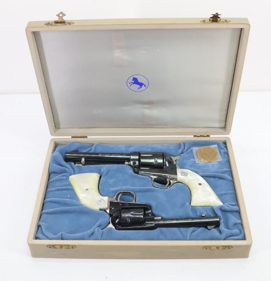 Cased Pair Colt Nevada Centennial Single Action Revolvers