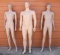Grouping Of 3 Plastic Manniquins