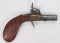 Antique English Smith Screw Barrel Percussion Pistol