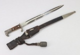 German Officers Stag Handle Dress Bayonet