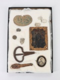 Framed Civil War Artifacts