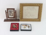 Framed Civil War Artifacts
