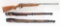 Lot OF 3 Long Guns For Parts Or Repair