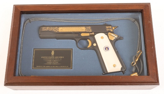 Cased/Named Auto-Ordnance Corp M1911A1 USAF Commemorative Semi Automatic Pistol