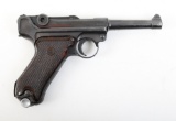 Hard To Find British Proofed German Mauser Werke 42 Code P08 Luger Semi Automatic Pistol