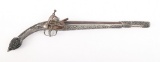 Antique Persian Presentation Rat Tail Miquelet Pistol