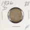 1926 - D Buffalo Nickel - F