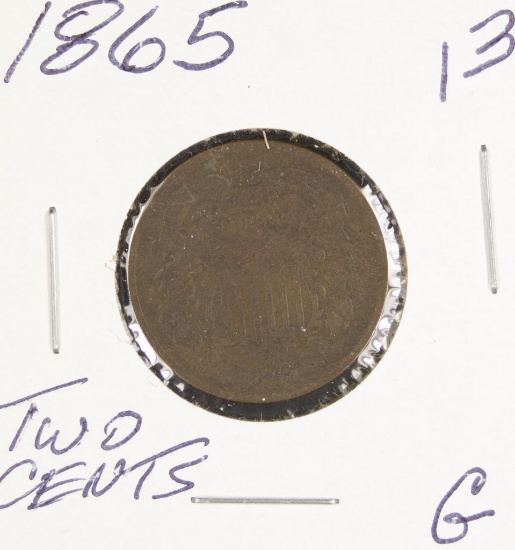 1865 Two Cent Piece - G
