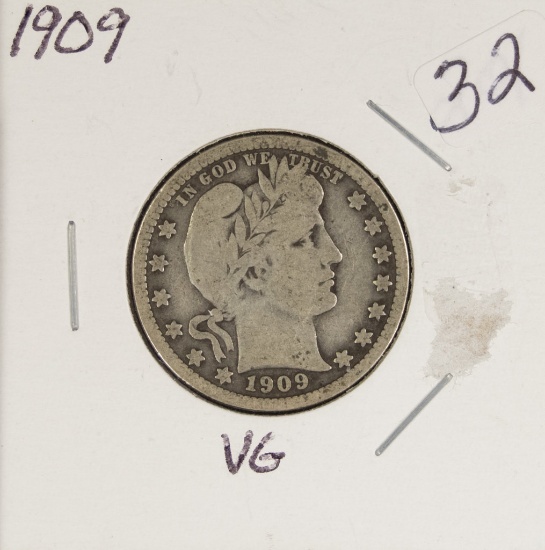 1909 Barber Quarter - VG