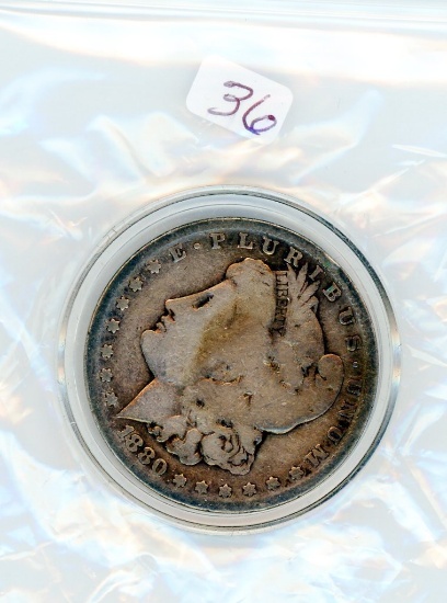 1880 S Morgan Dollar - VG