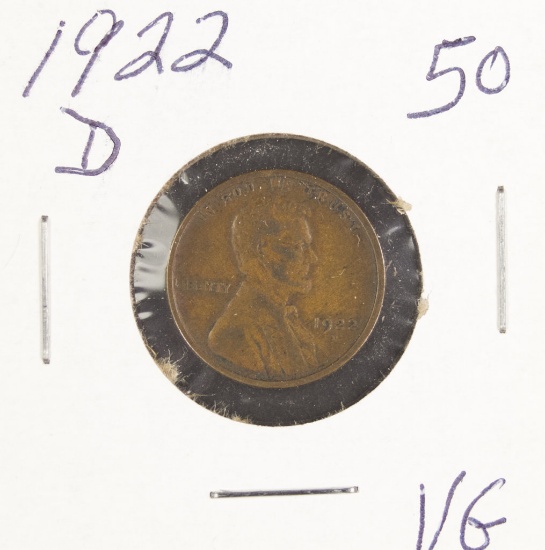 1922 - D Lincoln Cent