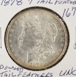1878 - 7 Tail Feathers Doubled Morgan Dollar - UNC