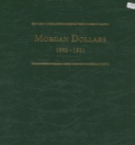 18 Different Dates Morgan Dollars 1892-1921 Circ in Littleton Album w/Slip Case