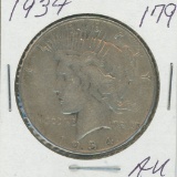 1934 - Peace Dollar - AU