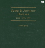 Set of Susan B Anthony Dollars 1979-81 & 99 - 16 Coins in Littleton Album with Slip Case