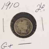 1910 Barber Dime - G+