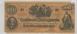 Facsimile 100 Dollar Confederate Bill