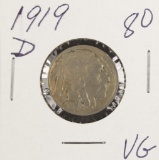 1919 - D Buffalo Nickel - VG