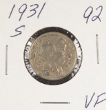 1931-S Buffalo Nickel - VF