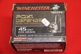 Box of 20, Winchester 45 Colt PDX1 Defender