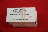 2 Boxes of 50, Olin Military, 22 cal Ball, Match