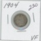 1904 Barber Dime - VF