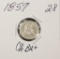 1857 Seated Liberty Half Dime - BU