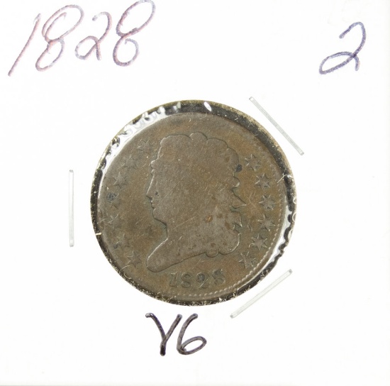 1828 Classic Head Half Cent - VG