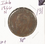 1866-N Italt 10 Centesimi - VF