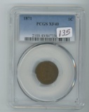 1871 PCGS- 40 Indian Head Cent - XF