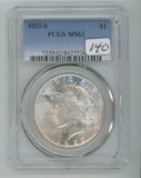 1922-S PCGS MS 62 Peace Dollar