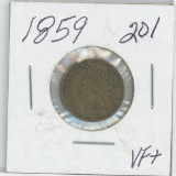 1859 Indian Head Cent - VF+