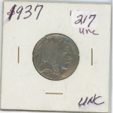 1937 Buffalo Nickel - UNC